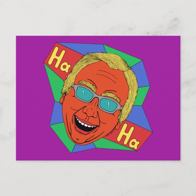 Cartão Postal Homem Rindo (Autorretrato Artista) (Frente)