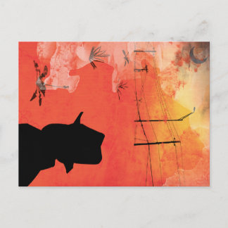 Cartão Postal homem sombra