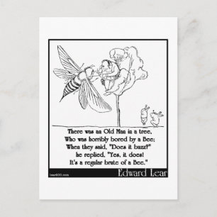 Cartão Postal Homem Velho de Edward Lear em Limerick