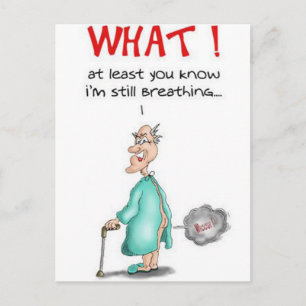 Cartão Postal Homem Velho Que Pum