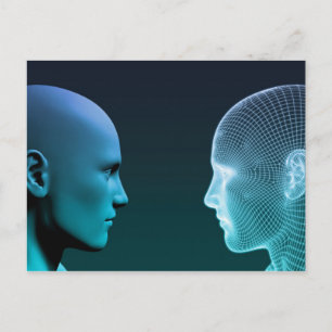 Cartão Postal Homem vs Máquina competindo no Futuro