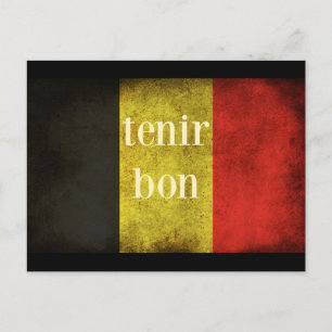 Cartão Postal Homenagem à Bandeira da Bélgica 2016