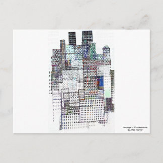 Cartão Postal Homenagem a Hundertwasser