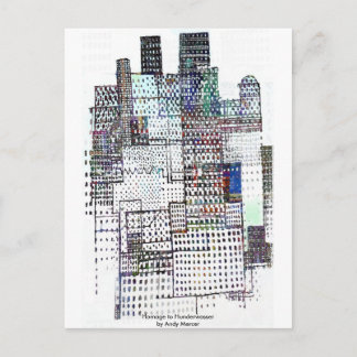 Cartão Postal Homenagem a Hundertwasser