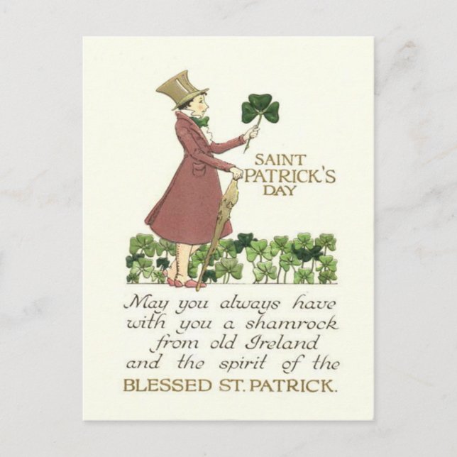 Cartão Postal Homenagem ao Shamrock Shillelagh (Frente)