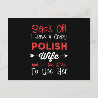 Cartão Postal Homens De Volta Tenho Uma Design De Mulher Polones