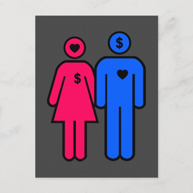 Cartão Postal Homens e mulheres (Frente)