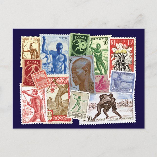 Cartão Postal Homens em Designs postais (Frente)