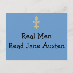 Cartão Postal Homens Reais... Leia Jane Austen.