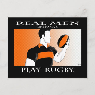 Cartão Postal Homens Reais: Rugby