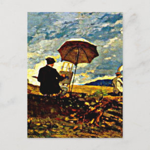 Cartão Postal Homer: Artistas Desenhando nas Montanhas White