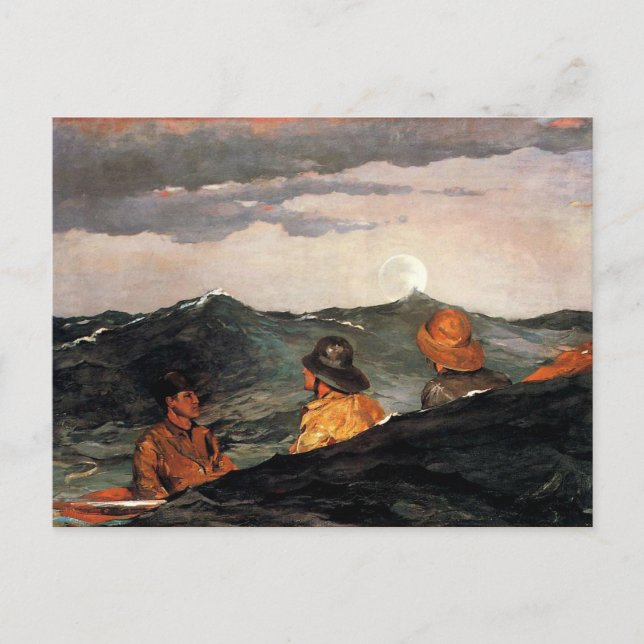 Cartão Postal Homer - Beijando a Lua (Frente)