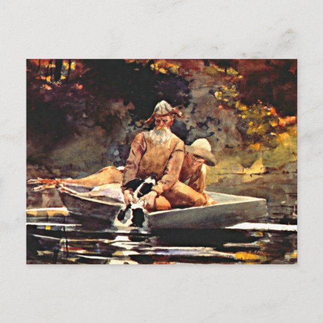 Cartão Postal Homer - Depois da Caça (Frente)