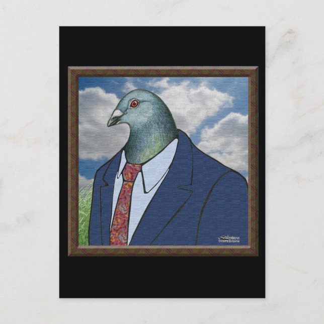 Cartão Postal Homer Suit Framed (Frente)