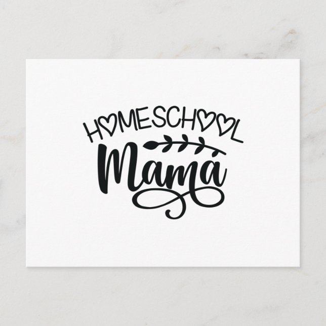 Cartão Postal Homeschool Mama (Frente)