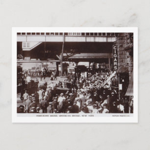 Cartão Postal Homeward Bound, Brooklyn Bridge Vintage