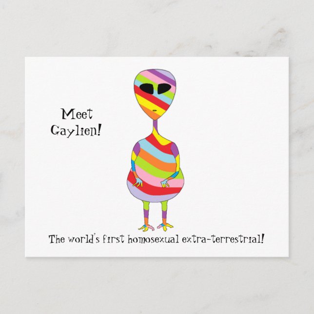 Cartão Postal Homo-Alienus (Frente)