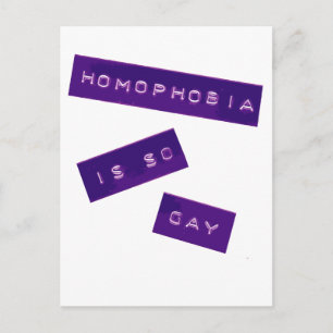 Cartão Postal Homofobia É Tão Gay II