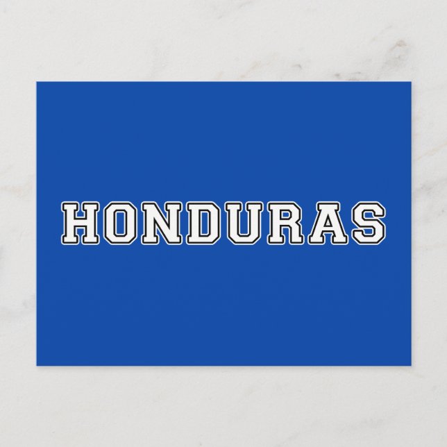 Cartão Postal Honduras (Frente)