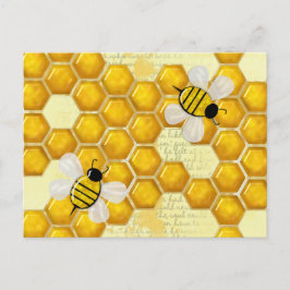 Cartão Postal Honey Comb 3D Whimsey