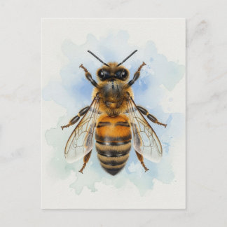 Cartão Postal Honeybee – Watercolor Guardian
