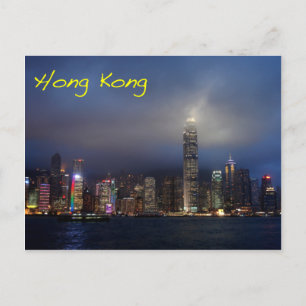 Cartão Postal Hong Kong à noite