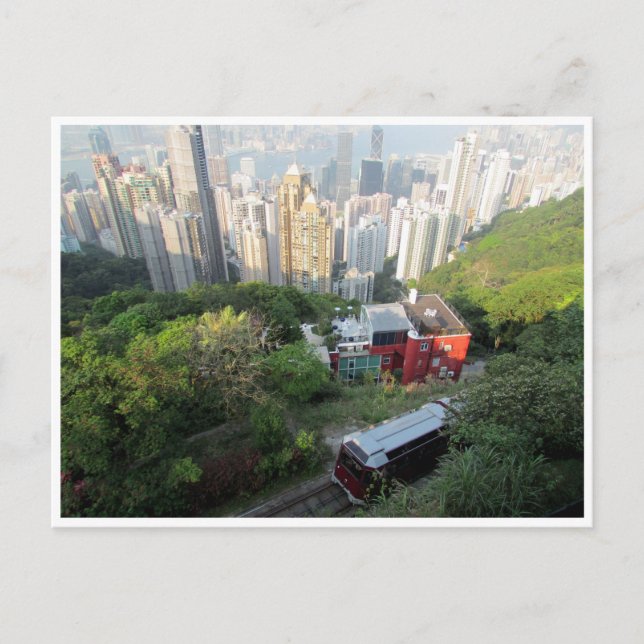 Cartão Postal hong kong pico tram (Frente)