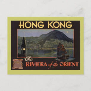 Cartão Postal Hong Kong ~ Riviera do Oriente