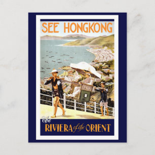 Cartão Postal Hong Kong Vintage Reise