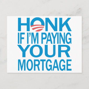 Cartão Postal Honk AntiObama