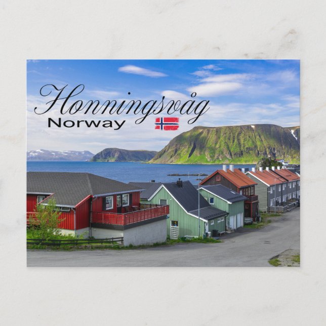 Cartão Postal Honningsvåg (Frente)