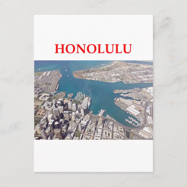 Cartão Postal honolulu (Frente)