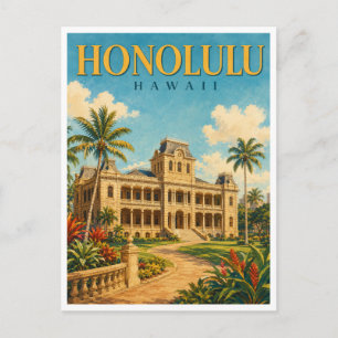 Cartão Postal Honolulu Havaí Palácio Iolani GeoSaga