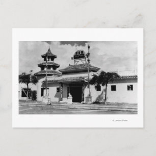 Cartão Postal Honolulu, Havaí - Vista de Lau Yee Chai