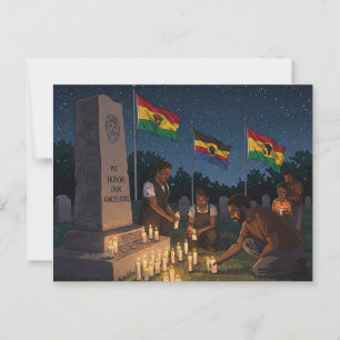 Cartão Postal Honramos Nossos Ancestrais. Junta