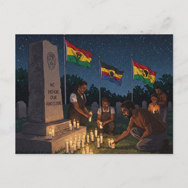 Cartão Postal Honramos Nossos Ancestrais. Junta (Frente)