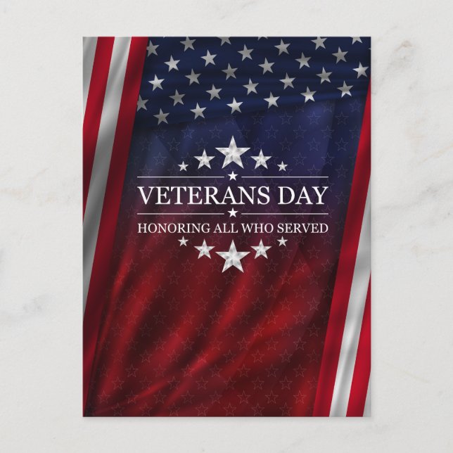 Cartão Postal Honre aqueles que serviram (Frente)