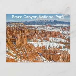 Cartão Postal Hoodoos no Parque Nacional do Bryce Canyon, Ponto