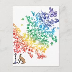 CARTÃO POSTAL HOOKAH HARE