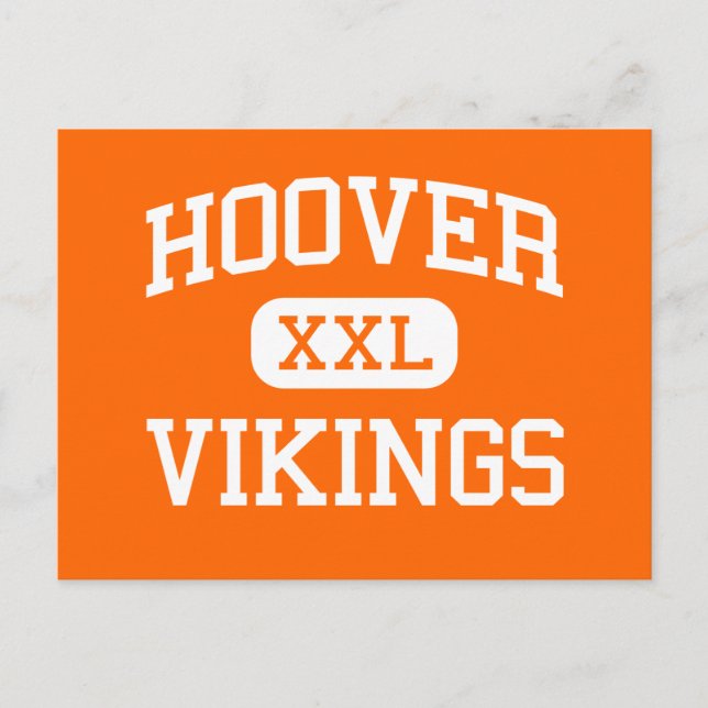 Cartão Postal Hoover - Vikings - Segundo grau - North Canton Ohi (Frente)