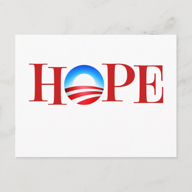 Cartão Postal HOPE Barrack Obama (Frente)
