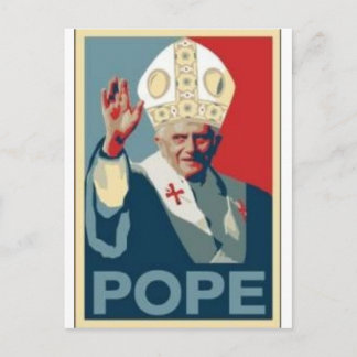 CARTÃO POSTAL HOPE POPE