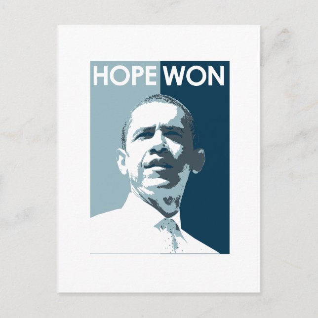 Cartão Postal Hope Won (Frente)