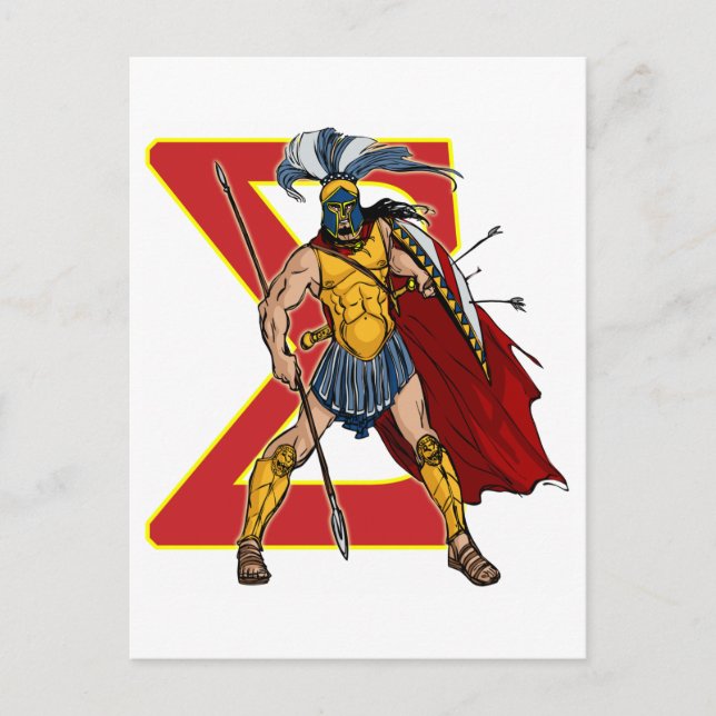 CARTÃO POSTAL HOPLITES ESPARTANOS (Frente)