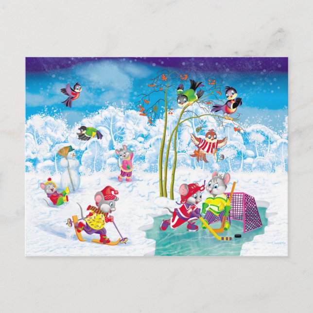 Cartão Postal hóquei (Frente)