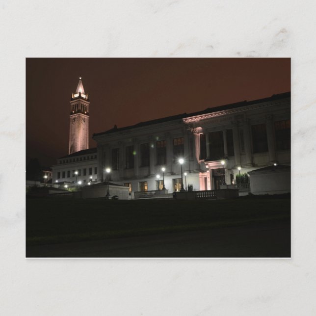 Cartão Postal Hora da Noite U.C. Berkeley (Frente)