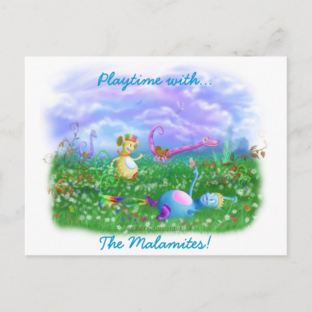 Cartão Postal Hora de Brincar no Jardim Twisty Twicks! (Frente)