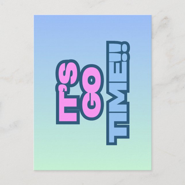 Cartão Postal Hora de Ir (Frente)