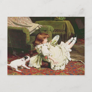 Cartão Postal Hora de jogar, 1886