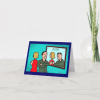 Cartão Postal "Hora de Refletir" do Green Weenii